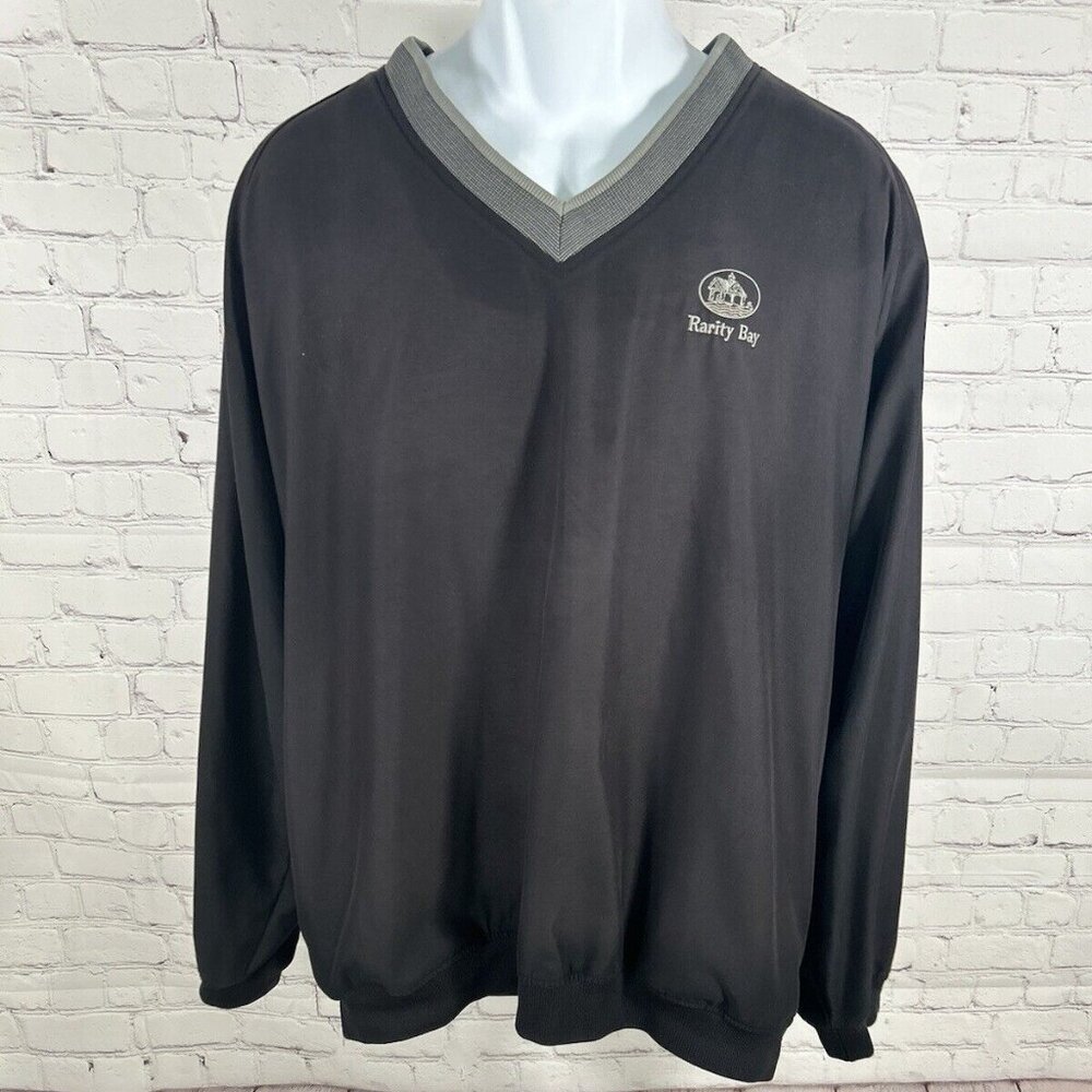 Ashworth Weather Systems Dark Gray Windbreaker Water Repellent Jacket Men’s XL